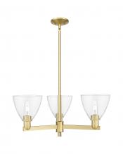 Innovations Lighting 716-3CR-SG-GBD-752 - Bristol - 3 Light - 29 inch - Satin Gold - Stem hung - Pendant