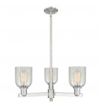 Innovations Lighting 716-3CR-SN-G2511 - Caledonia - 3 Light - 27 inch - Satin Nickel - Stem hung - Pendant