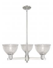 Innovations Lighting 716-3CR-SN-G422 - Arietta - 3 Light - 30 inch - Satin Nickel - Stem hung - Pendant