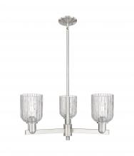 Innovations Lighting 716-3CR-SN-G559-5CL - Bridal Veil - 3 Light - 18 inch - Satin Nickel - Pendant