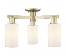 Innovations Lighting 716-3F-AB-G801 - Clymer - 3 Light - 21 inch - Antique Brass - Semi-Flush Mount