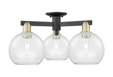Innovations Lighting 716-3F-BAB-G122-8 - Athens - 3 Light - 26 inch - Black Antique Brass - Semi-Flush Mount