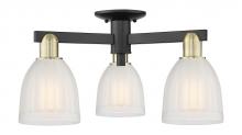Innovations Lighting 716-3F-BAB-G441 - Brookfield - 3 Light - 23 inch - Black Antique Brass - Semi-Flush Mount