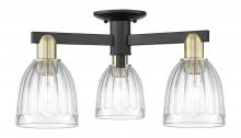 Innovations Lighting 716-3F-BAB-G442 - Brookfield - 3 Light - 23 inch - Black Antique Brass - Semi-Flush Mount