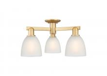 Innovations Lighting 716-3F-BB-G381 - Castile - 3 Light - 24 inch - Brushed Brass - Semi-Flush Mount