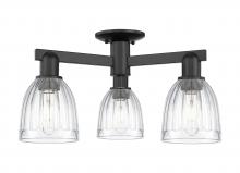 Innovations Lighting 716-3F-BK-G442 - Brookfield - 3 Light - 23 inch - Matte Black - Semi-Flush Mount