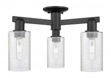 Innovations Lighting 716-3F-BK-G804 - Clymer - 3 Light - 21 inch - Matte Black - Semi-Flush Mount
