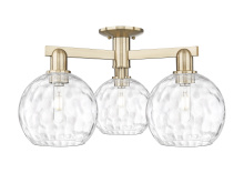 Innovations Lighting 716-3F-CB-G1215-8 - Athens Water Glass - 3 Light - 26 inch - Champagne Bronze - Semi-Flush Mount