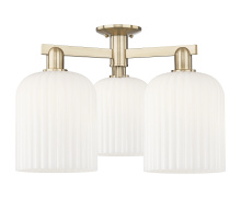 Innovations Lighting 716-3F-CB-G559-8GWH - Bridal Veil - 3 Light - 26 inch - Champagne Bronze - Semi-Flush Mount