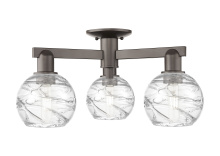 Innovations Lighting 716-3F-OB-G1213-6CL - Athens Deco Swirl - 3 Light - 6 inch - Oil Rubbed Bronze - Semi-Flush Mount