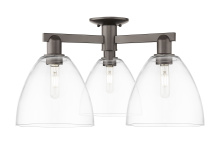 Innovations Lighting 716-3F-OB-GBD-92 - Bristol - 3 Light - 27 inch - Oil Rubbed Bronze - Semi-Flush Mount