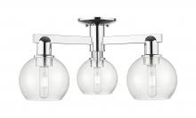 Innovations Lighting 716-3F-PC-G124-6 - Athens - 3 Light - 23 inch - Polished Chrome - Semi-Flush Mount