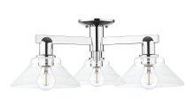 Innovations Lighting 716-3F-PC-G132 - Orwell - 3 Light - 26 inch - Polished Chrome - Semi-Flush Mount