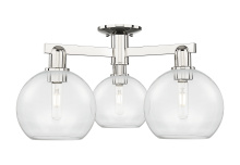 Innovations Lighting 716-3F-PN-G122-8 - Athens - 3 Light - 26 inch - Polished Nickel - Semi-Flush Mount