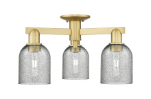 Innovations Lighting 716-3F-SG-G257 - Caledonia - 3 Light - 23 inch - Satin Gold - Semi-Flush Mount
