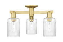 Innovations Lighting 716-3F-SG-G342 - Hadley - 3 Light - 22 inch - Satin Gold - Semi-Flush Mount