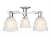 Innovations Lighting 716-3F-SN-G381 - Castile - 3 Light - 24 inch - Brushed Satin Nickel - Semi-Flush Mount