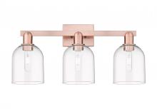 Innovations Lighting 716-3W-AC-G558-6CL - Bella - 3 Light - 25 inch - Antique Copper - Bath Vanity Light