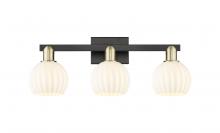 Innovations Lighting 716-3W-BAB-G1217-6WV - White Venetian - 3 Light - 25 inch - Black Antique Brass - Bath Vanity Light