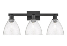 Innovations Lighting 716-3W-BK-GBD-754 - Bristol - 3 Light - 27 inch - Matte Black - Bath Vanity Light