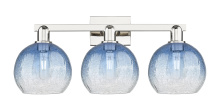 Innovations Lighting 716-3W-PN-G483-8SB - Brookhaven Globe - 3 Light - 26 inch - Polished Nickel - Bath Vanity Light