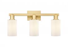 Innovations Lighting 716-3W-SG-G801 - Clymer - 3 Light - 23 inch - Satin Gold - Bath Vanity Light