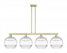 Innovations Lighting 716-4I-AB-G556-12CL - Rochester - 4 Light - 55 inch - Antique Brass - Stem hung - Island Light