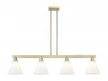 Innovations Lighting 716-4I-AB-GBC-81 - Berkshire Glass - 4 Light - 51 inch - Antique Brass - Stem hung - Island Light