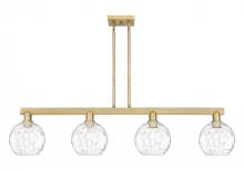 Innovations Lighting 716-4I-BB-G1215-8 - Athens Water Glass - 4 Light - 51 inch - Brushed Brass - Stem hung - Island Light
