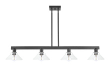 Innovations Lighting 716-4I-BK-G132 - Orwell - 4 Light - 51 inch - Matte Black - Stem hung - Island Light