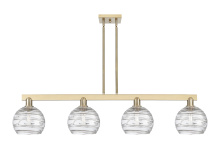Innovations Lighting 716-4I-CB-G1213-8CL - Athens Deco Swirl - 4 Light - 51 inch - Champagne Bronze - Stem hung - Island Light