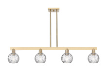 Innovations Lighting 716-4I-CB-G1215-6 - Athens Water Glass - 4 Light - 49 inch - Champagne Bronze - Stem hung - Island Light