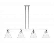 Innovations Lighting 716-4I-PC-GBC-82 - Berkshire Glass - 4 Light - 51 inch - Polished Chrome - Stem hung - Island Light
