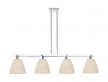 Innovations Lighting 716-4I-PC-NBD-9-NAT - Bristol Natural - 4 Light - 52 inch - Polished Chrome - Stem hung - Island Light