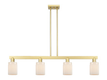 Innovations Lighting 716-4I-SG-G341 - Hadley - 4 Light - 47 inch - Satin Gold - Stem hung - Island Light