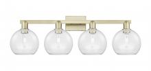 Innovations Lighting 716-4W-AB-G122-8 - Athens - 4 Light - 35 inch - Antique Brass - Bath Vanity Light