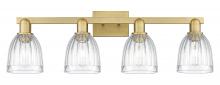 Innovations Lighting 716-4W-BB-G442 - Brookfield - 4 Light - 33 inch - Brushed Brass - Bath Vanity Light