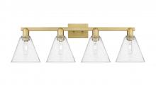 Innovations Lighting 716-4W-BB-GBC-84 - Berkshire Glass - 4 Light - 35 inch - Brushed Brass - Bath Vanity Light