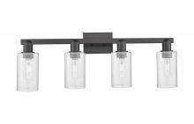 Innovations Lighting 716-4W-BK-G804 - Clymer - 4 Light - 31 inch - Matte Black - Bath Vanity Light