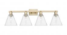 Innovations Lighting 716-4W-CB-GBC-84 - Berkshire Glass - 4 Light - 35 inch - Champagne Bronze - Bath Vanity Light