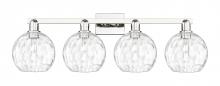 Innovations Lighting 716-4W-PN-G1215-8 - Athens Water Glass - 4 Light - 35 inch - Polished Nickel - Bath Vanity Light