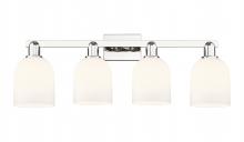 Innovations Lighting 716-4W-PN-G558-6GWH - Bella - 4 Light - 33 inch - Polished Nickel - Bath Vanity Light