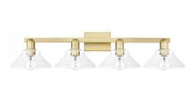 Innovations Lighting 716-4W-SG-G132 - Orwell - 4 Light - 35 inch - Satin Gold - Bath Vanity Light