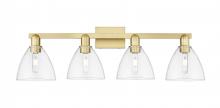 Innovations Lighting 716-4W-SG-GBD-752 - Bristol - 4 Light - 35 inch - Satin Gold - Bath Vanity Light