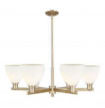 Innovations Lighting 716-6CR-CB-GBD-751 - Bristol - 6 Light - 37 inch - Champagne Bronze - Stem hung - Chandelier