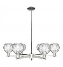 Innovations Lighting 716-6CR-PN-G1215-6 - Athens Water Glass - 6 Light - 36 inch - Polished Nickel - Stem hung - Chandelier