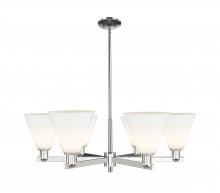 Innovations Lighting 716-6CR-PN-GBC-81 - Berkshire Glass - 6 Light - 38 inch - Polished Nickel - Stem hung - Chandelier