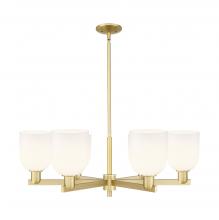 Innovations Lighting 716-6CR-SG-G558-6GWH - Bella - 6 Light - 35 inch - Satin Gold - Stem hung - Chandelier