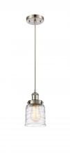 Innovations Lighting 916-1P-SN-G513 - Bell - 1 Light - 5 inch - Brushed Satin Nickel - Cord hung - Mini Pendant