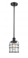 Innovations Lighting 916-1S-BK-G52-CE - Bell Cage - 1 Light - 5 inch - Matte Black - Mini Pendant